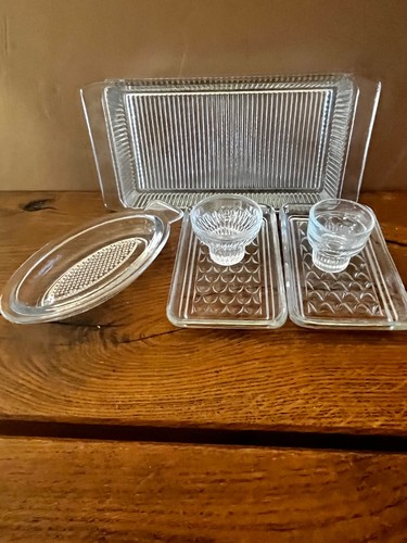 Vintage pressglas set - vintage,