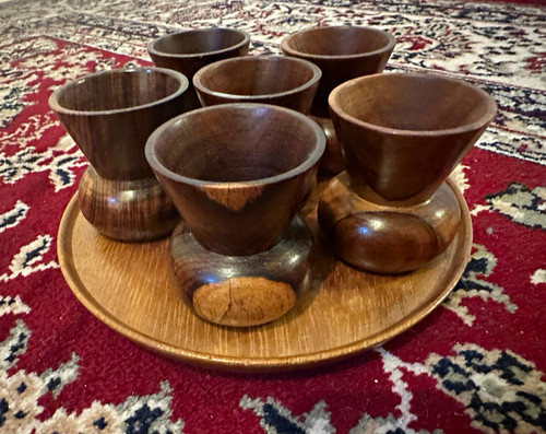 Schnapsgläser aus holz set - aus,