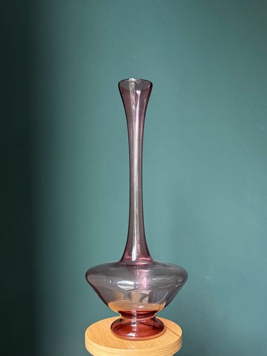 Lauscha ddr glasvase rosa - lauscha,