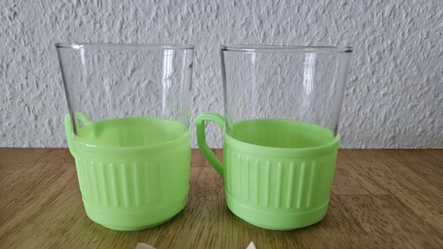 2er set ddr teegläser plastik - teegläser,