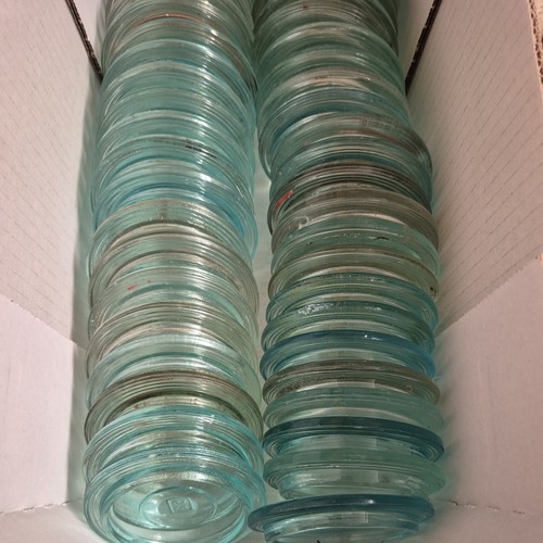 50x ddr glas deckel - , deko