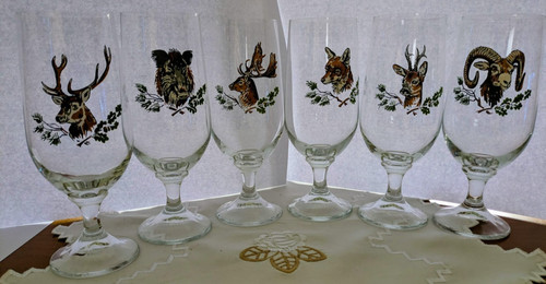Wald tier motiv bier gläser - 6,
