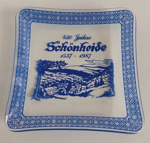 Blau gemusterte glasschale - gemusterte, 450