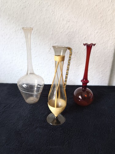 Vintage glasvasen set - glasvasen,