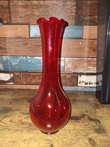 Vintage rubinrotes geblasene - vintage,