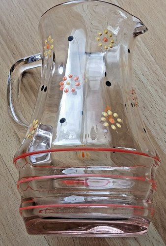 Ddr glas karaffe krug - ddr,
